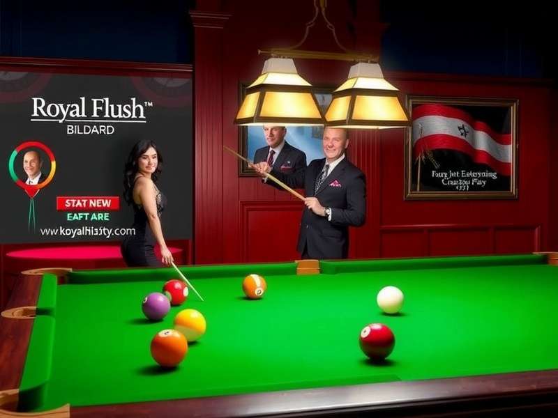 Royal Flush Billiard multiplayer interface showing Indian players